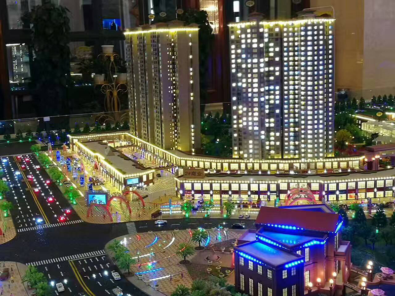 西寧沙盤(pán)模型制作敦煌之星商住綜合體